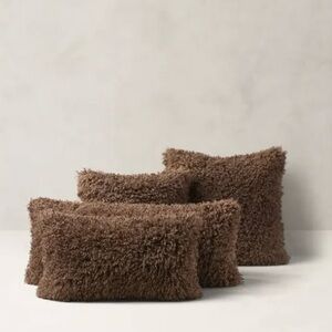 Banana Republic Home Faux Curly Lamb Pillows